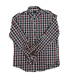 J. Crew Flex Washed Plaid‎ Button Down Shirt XL